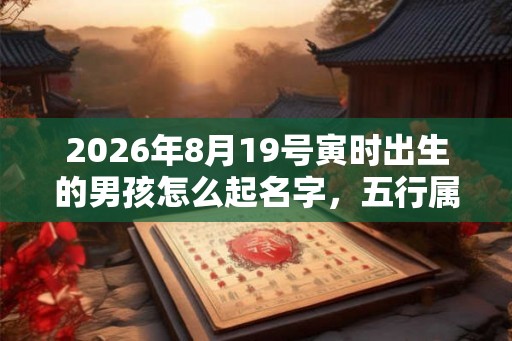 2026年8月19号寅时出生的男孩怎么起名字,五行属什么 2026年8月19号寅时出生的男孩怎么起名字,五行属什么