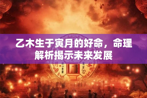 乙木生于寅月的好命，命理解析揭示未来发展