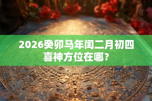 2026癸卯马年闰二月初四喜神方位在哪? 2026癸卯马年闰二月初四喜神方位在哪?