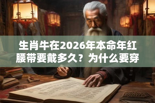 生肖牛在2026年本命年红腰带要戴多久?为什么要穿红色? 生肖牛在2026年本命年红腰带要戴多久?为什么要穿红色?