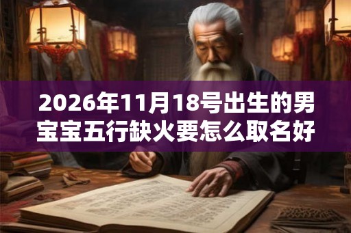 2026年11月18号出生的男宝宝五行缺火要怎么取名好 2026年11月18号出生的男宝宝五行缺火要怎么取名好
