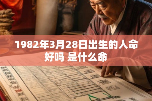1982年3月28日出生的人命好吗 是什么命