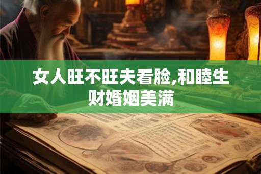 女人旺不旺夫看脸,和睦生财婚姻美满 女人旺不旺夫看脸,和睦生财婚姻美满