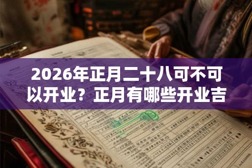 2026年正月二十八可不可以开业？正月有哪些开业吉日？