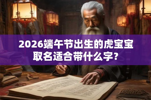 2026端午节出生的虎宝宝取名适合带什么字？