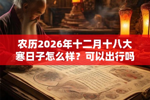 农历2026年十二月十八大寒日子怎么样?可以出行吗? 农历2026年十二月十八大寒日子怎么样?可以出行吗?