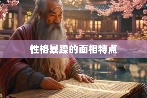 性格暴躁的面相特点