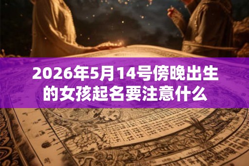 2026年5月14号傍晚出生的女孩起名要注意什么 2026年5月14号傍晚出生的女孩起名要注意什么