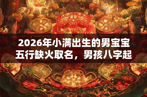 2026年小满出生的男宝宝五行缺火取名，男孩八字起名大全