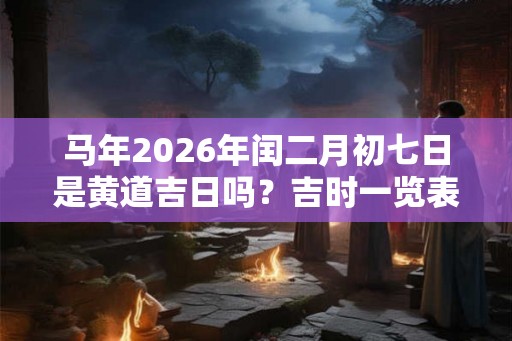马年2026年闰二月初七日是黄道吉日吗？吉时一览表