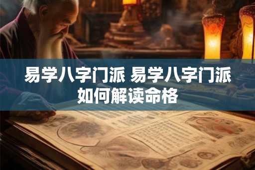 易学八字门派 易学八字门派如何解读命格