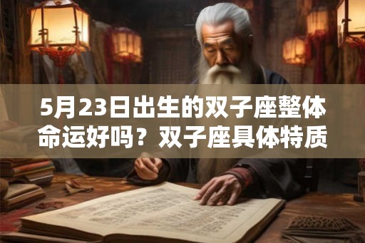 5月23日出生的双子座整体命运好吗？双子座具体特质