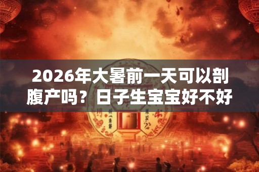 2026年大暑前一天可以剖腹产吗？日子生宝宝好不好？