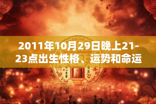 2011年10月29日晚上21-23点出生性格、运势和命运