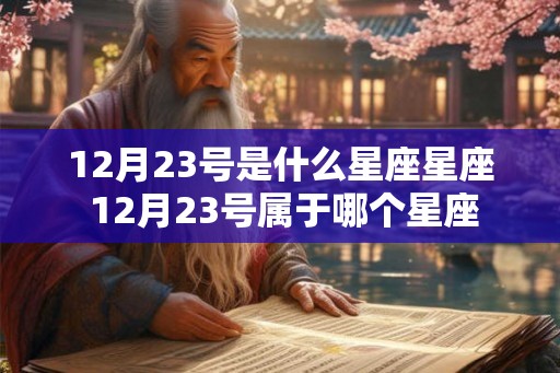 12月23号是什么星座星座 12月23号属于哪个星座