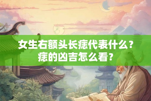 女生右额头长痣代表什么？痣的凶吉怎么看？