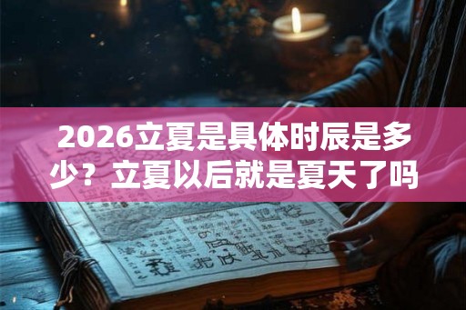 2026立夏是具体时辰是多少？立夏以后就是夏天了吗？