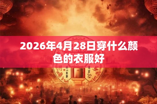 2026年4月28日穿什么颜色的衣服好