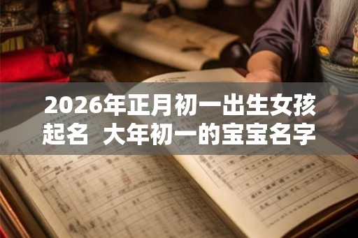 2026年正月初一出生女孩起名  大年初一的宝宝名字
