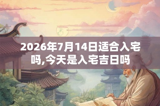 2026年7月14日适合入宅吗,今天是入宅吉日吗