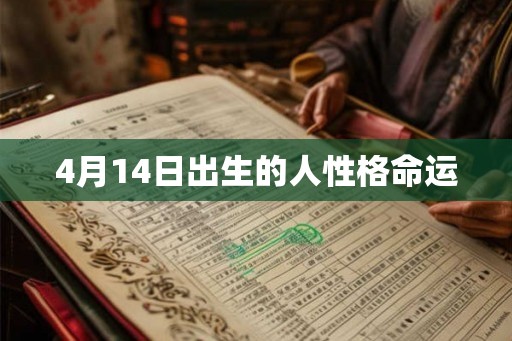 4月14日出生的人性格命运