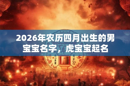 2026年农历四月出生的男宝宝名字，虎宝宝起名