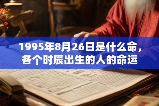 1995年8月26日是什么命,各个时辰出生的人的命运 1995年8月26日是什么命,各个时辰出生的人的命运