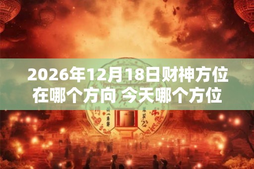 2026年12月18日财神方位在哪个方向 今天哪个方位财运好