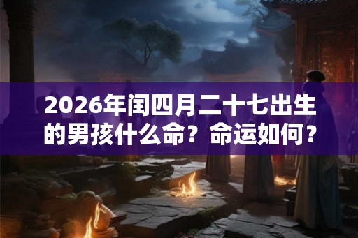 2026年闰四月二十七出生的男孩什么命？命运如何？
