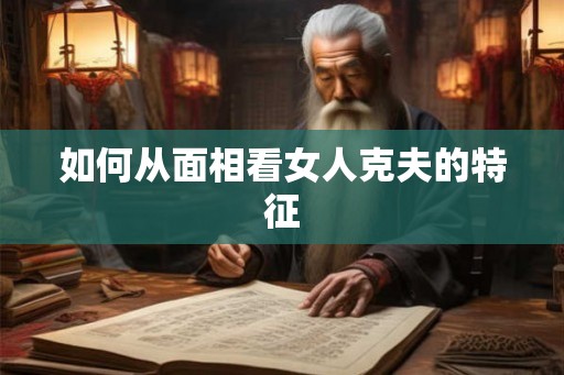 如何从面相看女人克夫的特征