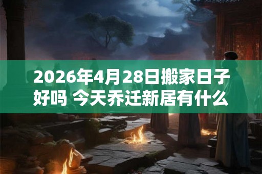 2026年4月28日搬家日子好吗 今天乔迁新居有什么讲究