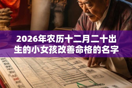 2026年农历十二月二十出生的小女孩改善命格的名字