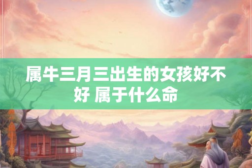 属牛三月三出生的女孩好不好 属于什么命