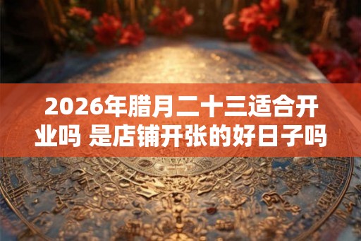 2026年腊月二十三适合开业吗 是店铺开张的好日子吗
