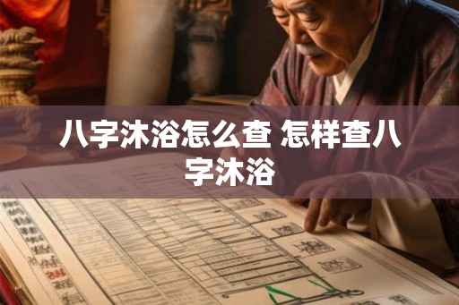 八字沐浴怎么查 怎样查八字沐浴
