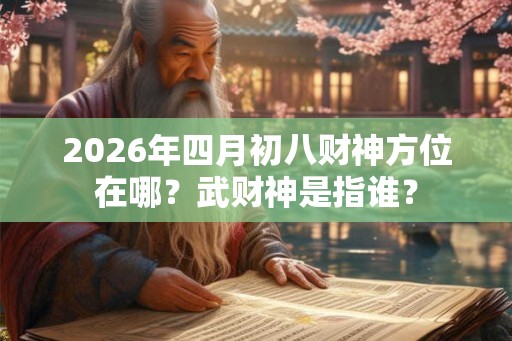 2026年四月初八财神方位在哪？武财神是指谁？