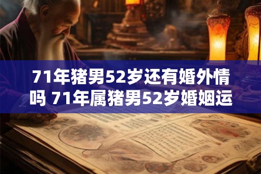 71年猪男52岁还有婚外情吗 71年属猪男52岁婚姻运势如何