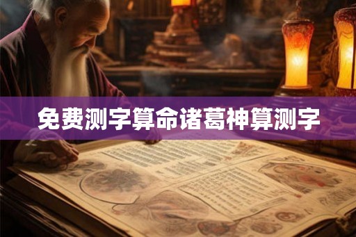 免费测字算命诸葛神算测字