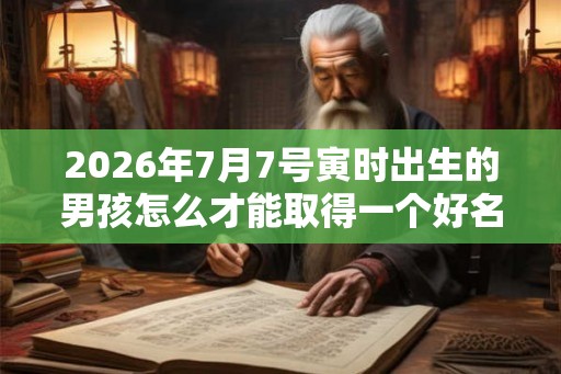 2026年7月7号寅时出生的男孩怎么才能取得一个好名字