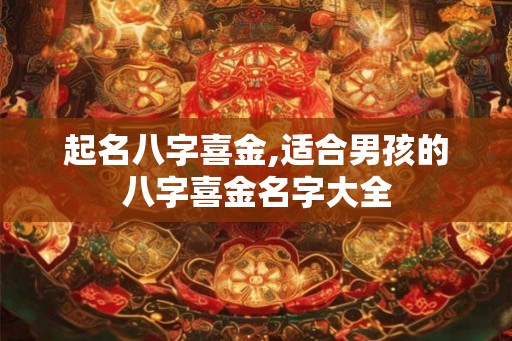 起名八字喜金,适合男孩的八字喜金名字大全