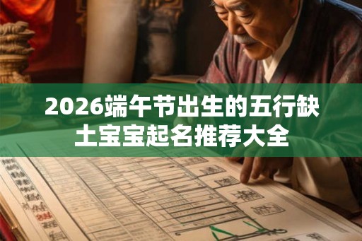 2026端午节出生的五行缺土宝宝起名推荐大全