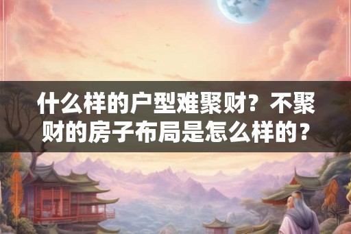 什么样的户型难聚财？不聚财的房子布局是怎么样的？