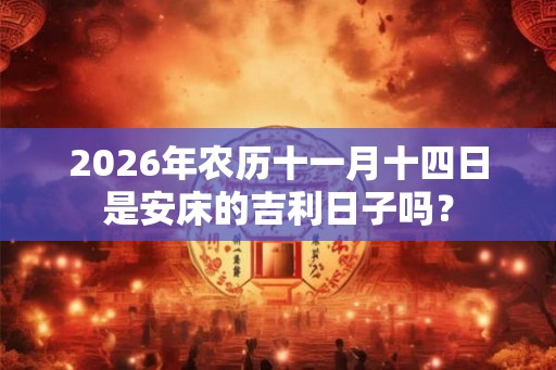 2026年农历十一月十四日是安床的吉利日子吗？