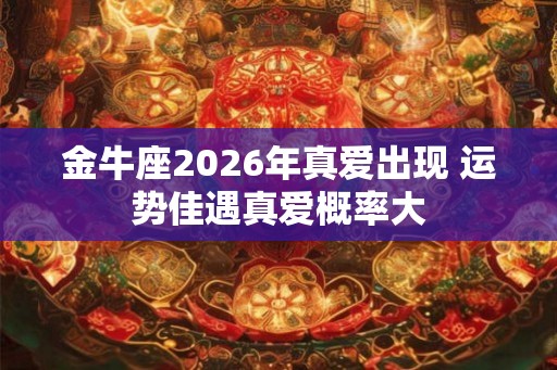 金牛座2026年真爱出现 运势佳遇真爱概率大
