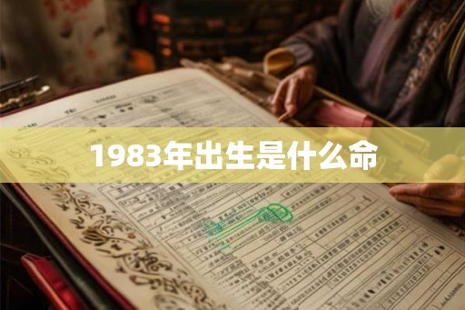 1983年出生是什么命