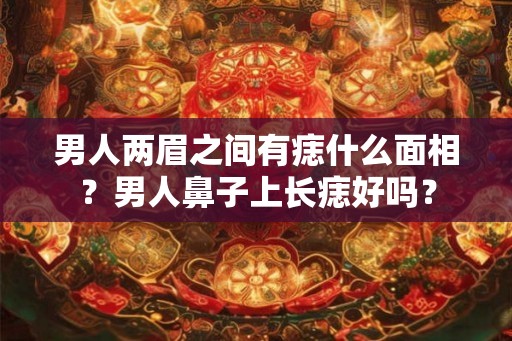 男人两眉之间有痣什么面相?男人鼻子上长痣好吗? 男人两眉之间有痣什么面相?男人鼻子上长痣好吗?