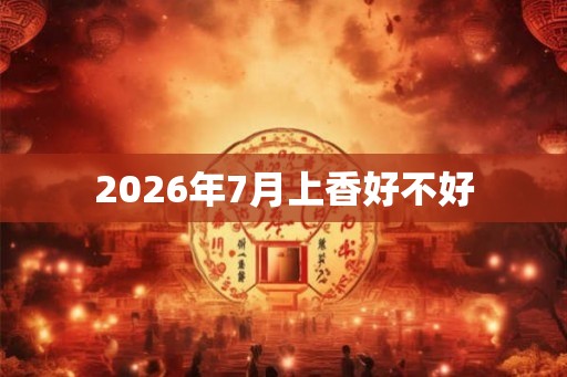 2026年7月上香好不好