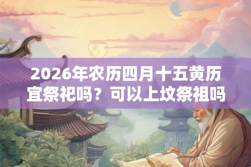 2026年农历四月十五黄历宜祭祀吗？可以上坟祭祖吗？
