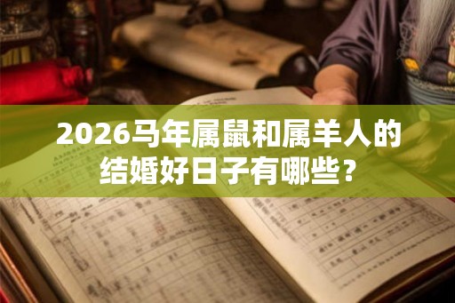2026马年属鼠和属羊人的结婚好日子有哪些？