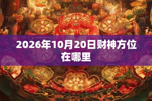 2026年10月20日财神方位在哪里